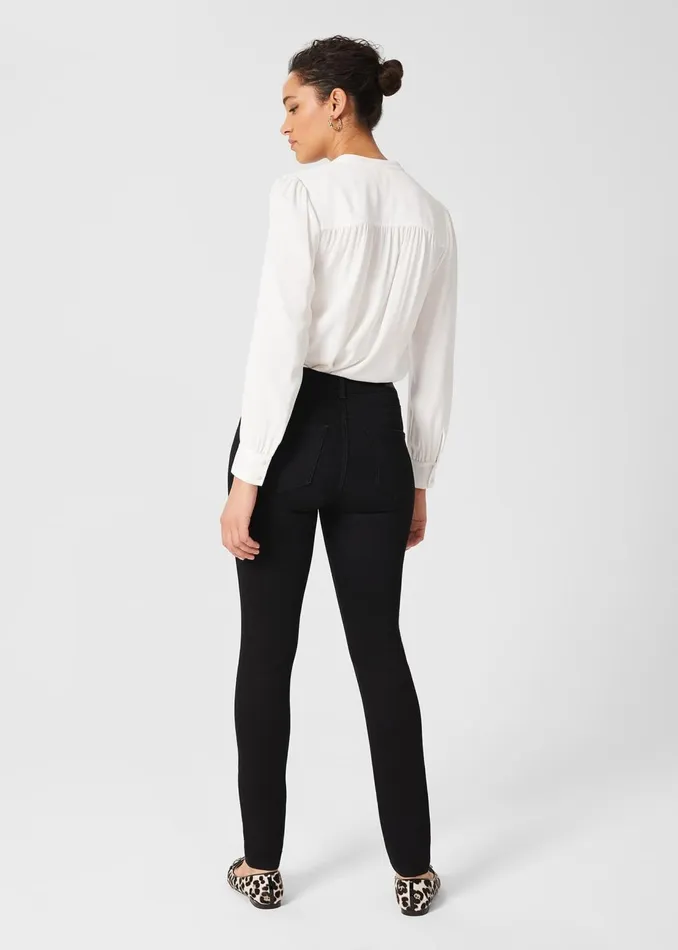 Womens Gia Sculpting Jean With Stretch Black Hobbs Trousers