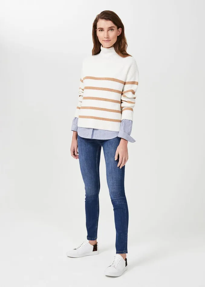 Womens Gia Sculpting Jean With Stretch Mid Wash Hobbs Jeans On Sale