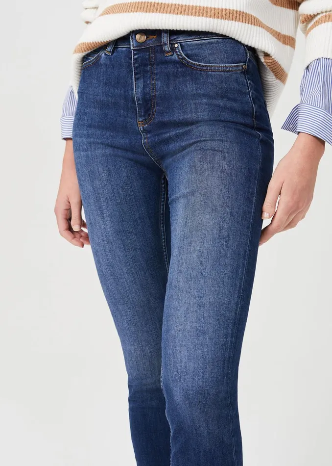 Womens Gia Sculpting Jean With Stretch Mid Wash Hobbs Jeans On Sale