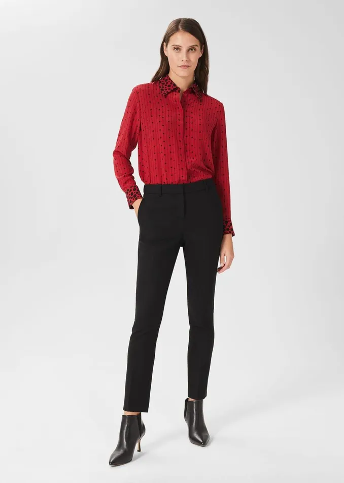 Womens Giulia Slim Trousers Black Hobbs Trousers