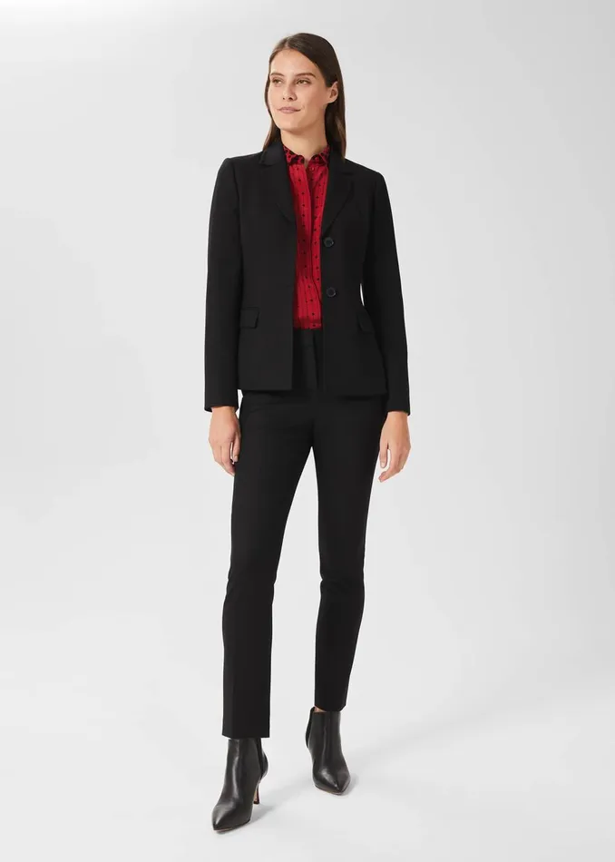 Womens Giulia Slim Trousers Black Hobbs Trousers