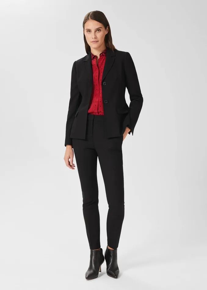 Womens Giulia Slim Trousers Black Hobbs Trousers