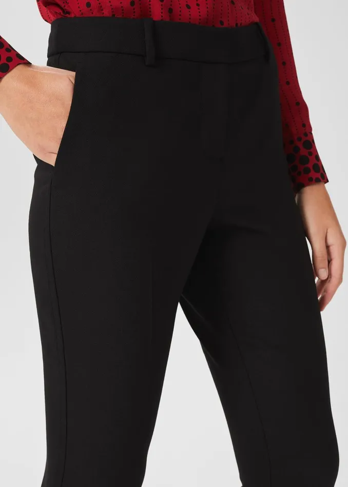 Womens Giulia Slim Trousers Black Hobbs Trousers