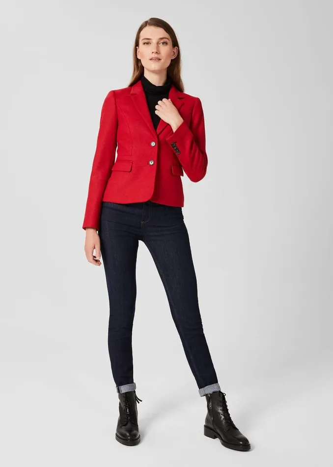 Womens Hackness Wool Jacket Hobbs Red Hobbs Coats and Jackets Cheap On Sale