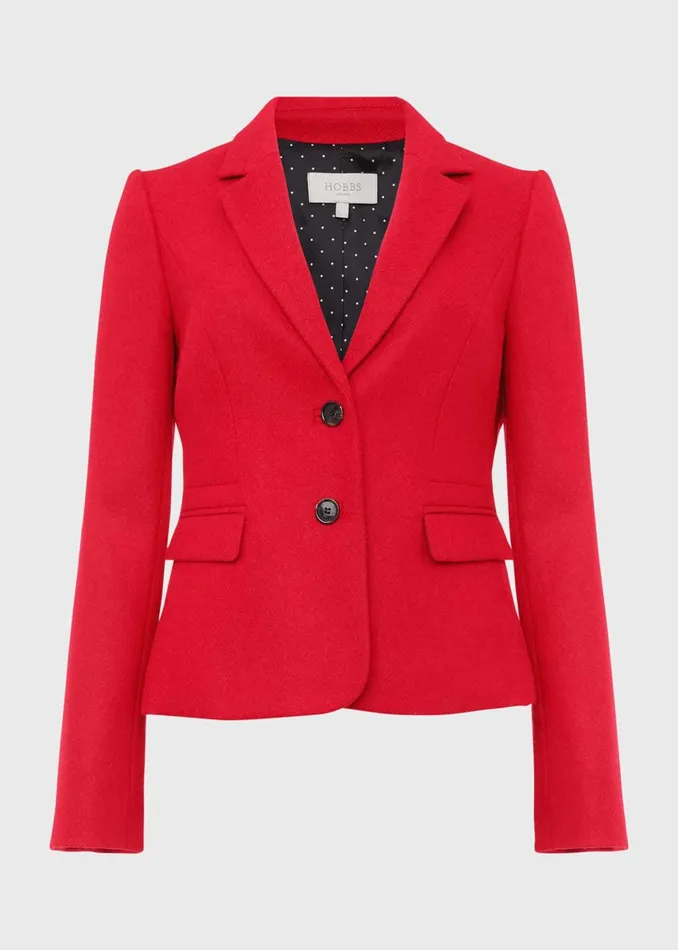 Womens Hackness Wool Jacket Hobbs Red Hobbs Coats and Jackets Cheap On Sale