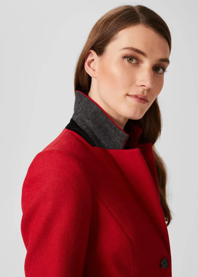 Womens Hackness Wool Jacket Hobbs Red Hobbs Coats and Jackets Cheap On Sale