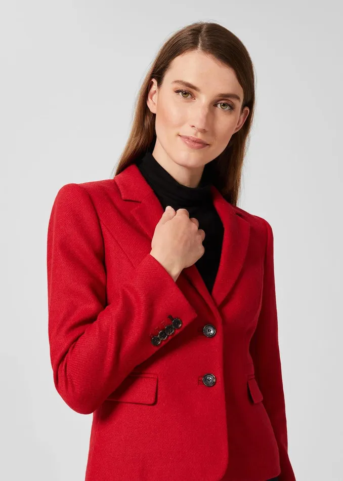Womens Hackness Wool Jacket Hobbs Red Hobbs Coats and Jackets Cheap On Sale
