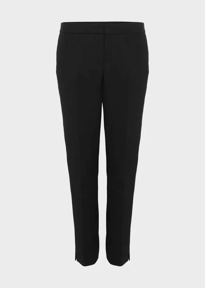 Womens Hailey Slim Trousers With Stretch Black Hobbs Trousers