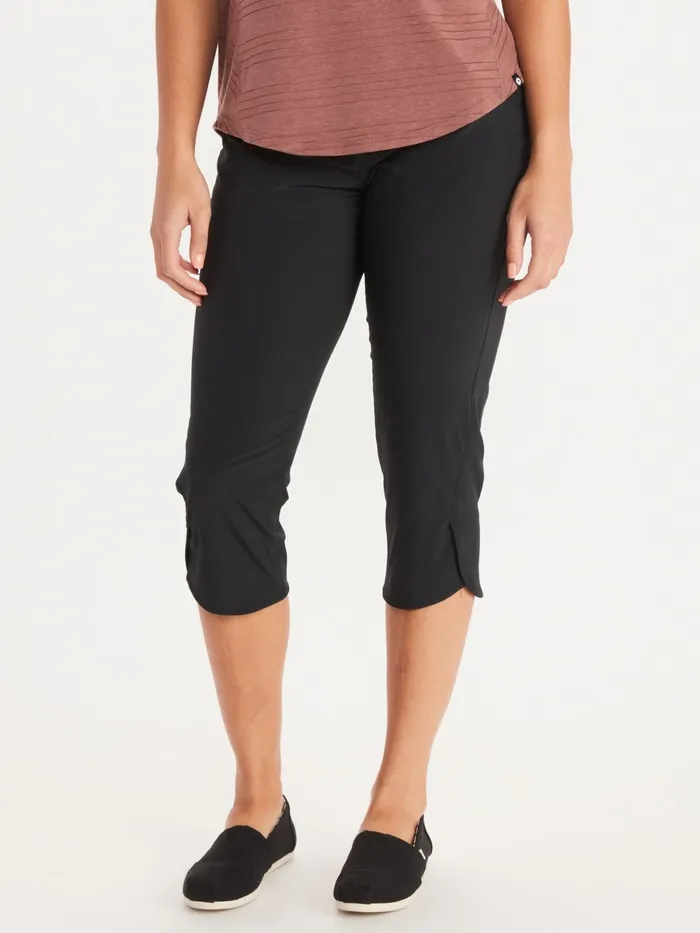 Womens Hiking Pants Marmot Elda Upf 50 Capri Pants Black