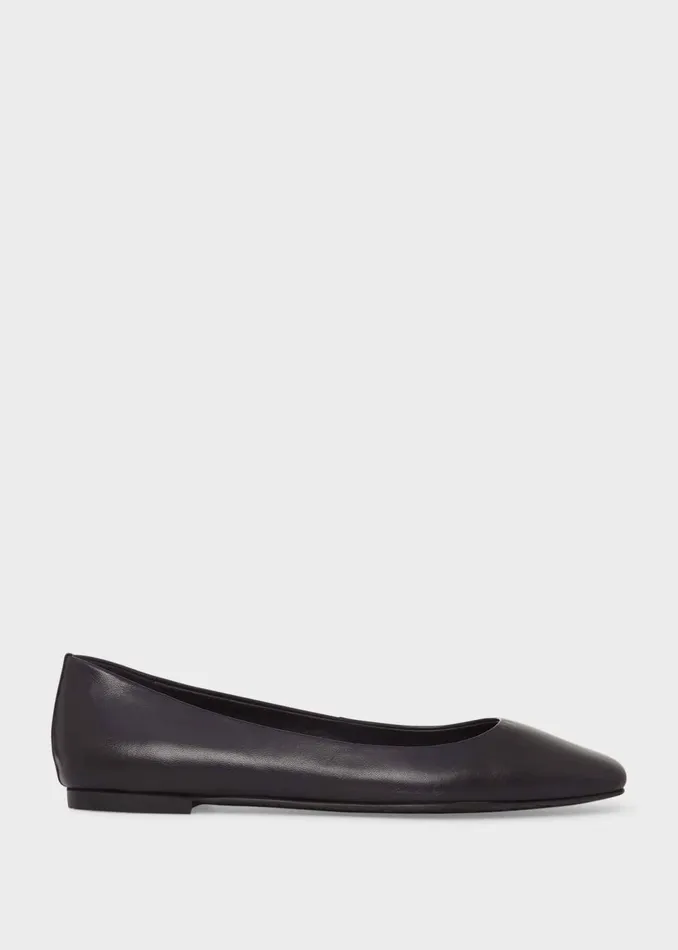 Womens Jemma Leather Ballerinas Navy Hobbs Flats and Pumps Online