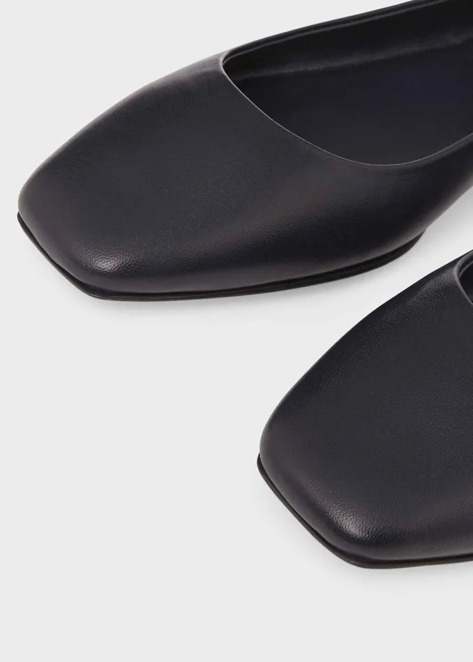 Womens Jemma Leather Ballerinas Navy Hobbs Flats and Pumps Online