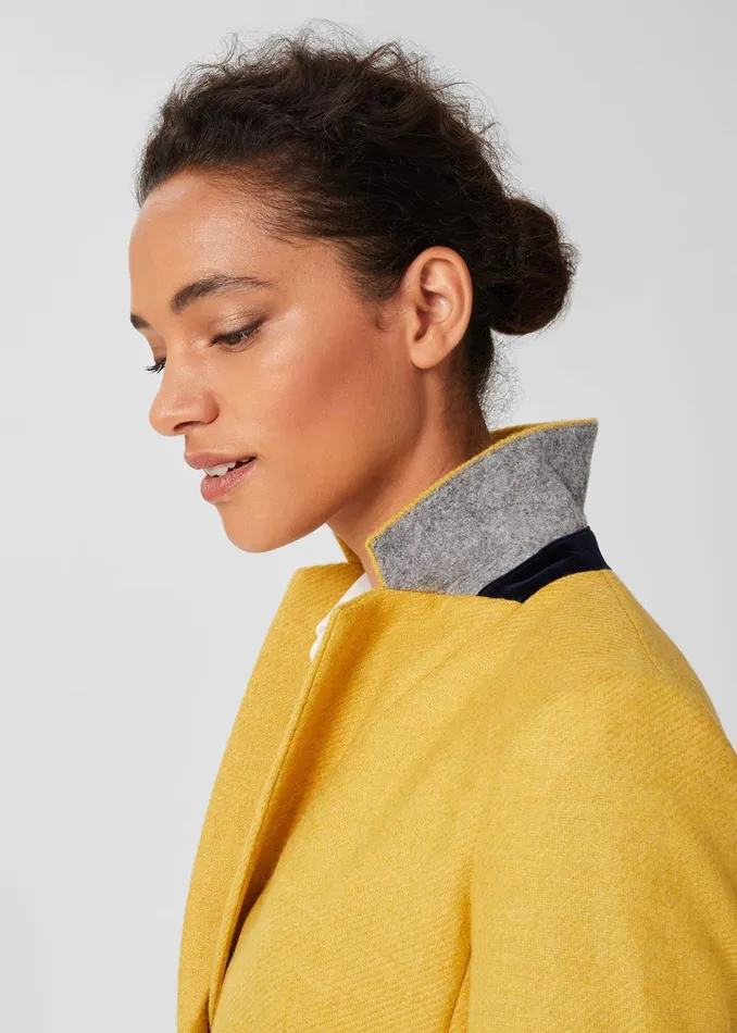 Womens Jessica Wool Jacket Light Ochre Hobbs Coats and Jackets Casaul