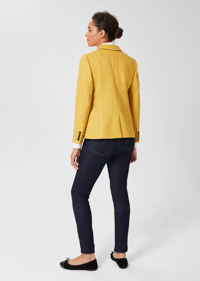 Womens Jessica Wool Jacket Light Ochre Hobbs Coats and Jackets Casaul