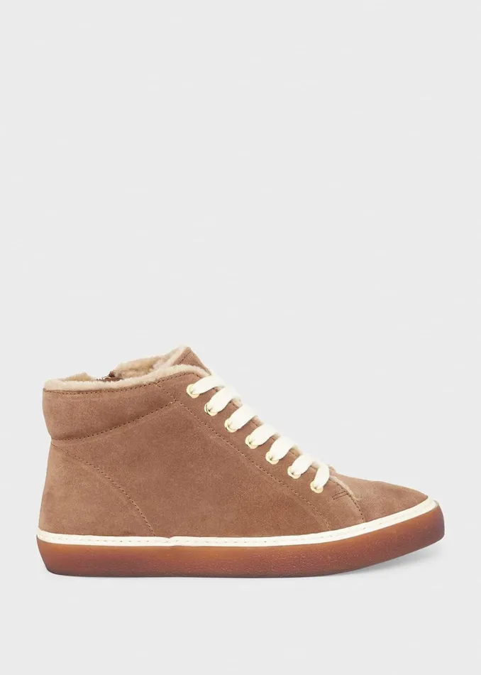 Womens Juliana Suede Trainer Sepia Hobbs Flats and Pumps Gift Ideas