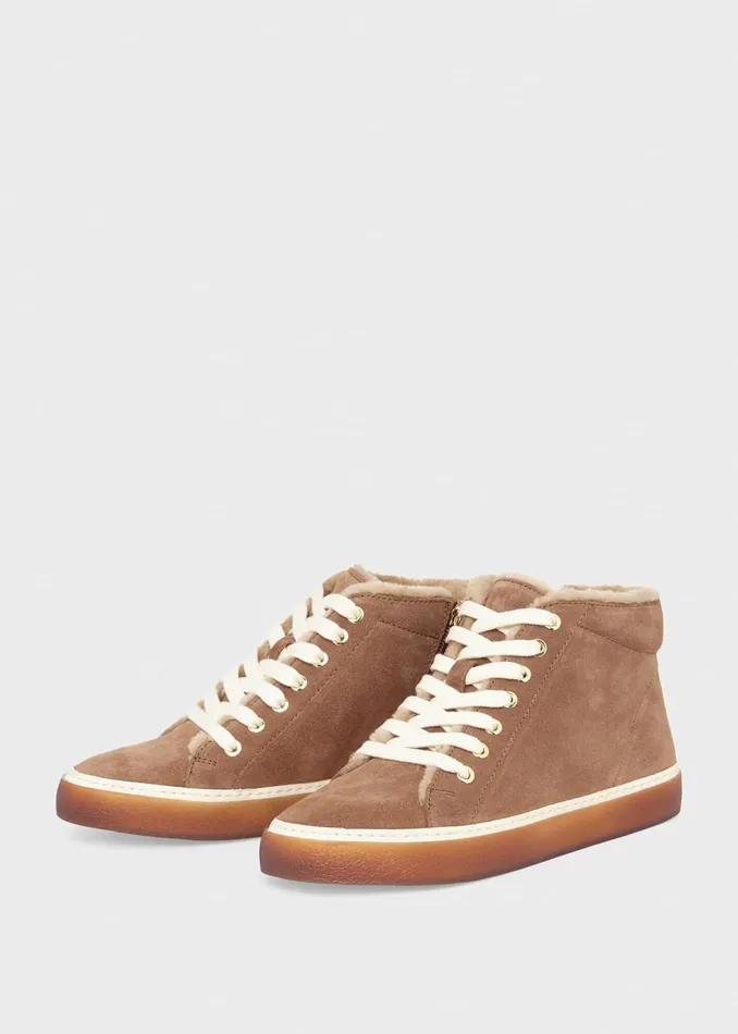 Womens Juliana Suede Trainer Sepia Hobbs Flats and Pumps Gift Ideas