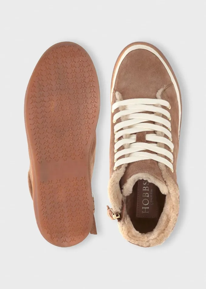 Womens Juliana Suede Trainer Sepia Hobbs Flats and Pumps Gift Ideas