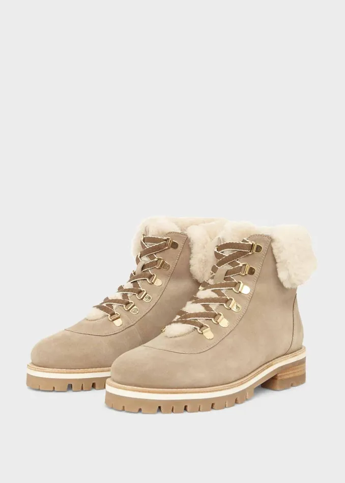 Womens Kaden Suede Ankle Boots Warm Camel Hobbs Ankle Boots For Sale