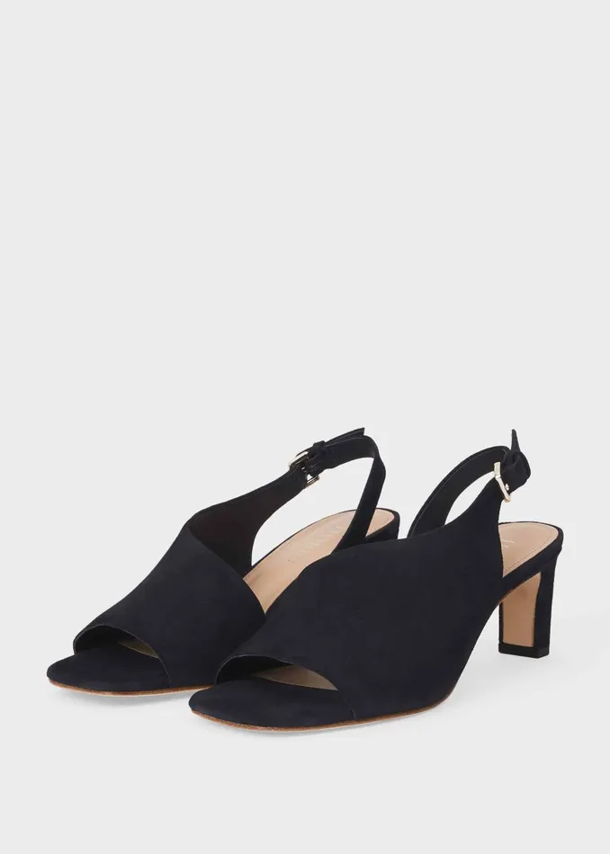 Womens Kate Suede Sandals Navy Hobbs Heels Gift Ideas