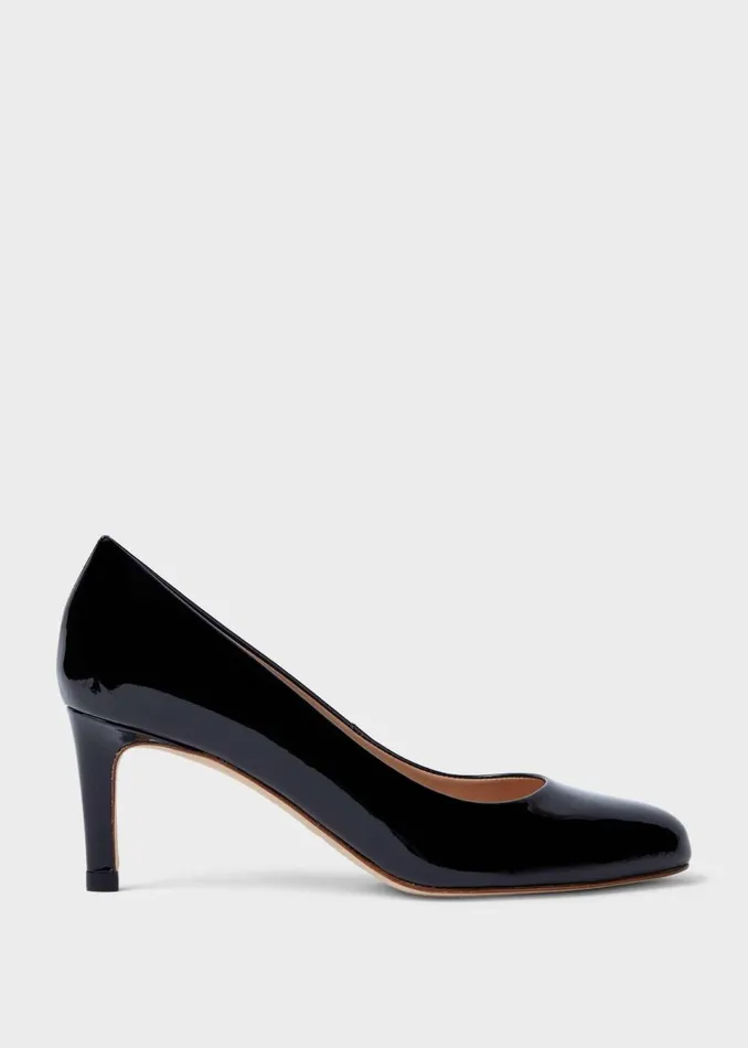 Womens Lizzie Patent Stiletto Court Shoes Black Hobbs Court Shoes Casaul