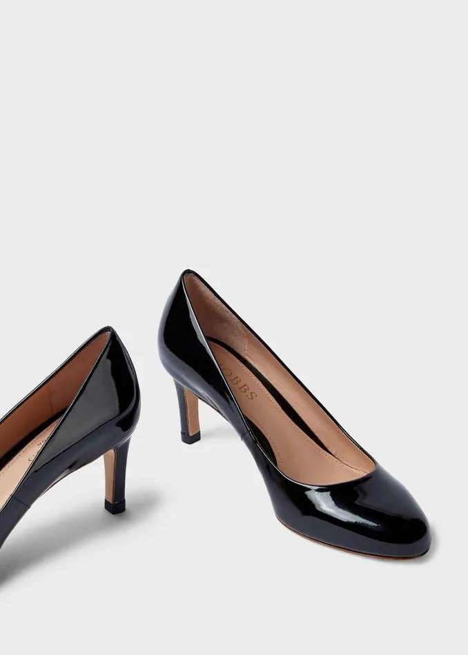 Womens Lizzie Patent Stiletto Court Shoes Black Hobbs Court Shoes Casaul
