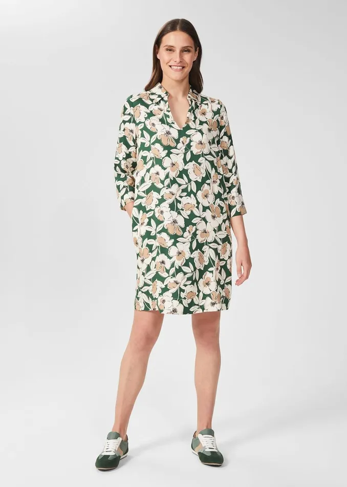 Womens Marea Floral Tunic Dress Green Multi Hobbs Dresses Popular