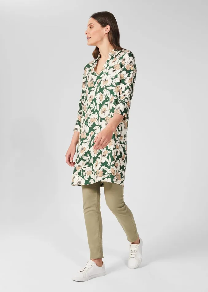 Womens Marea Floral Tunic Dress Green Multi Hobbs Dresses Popular