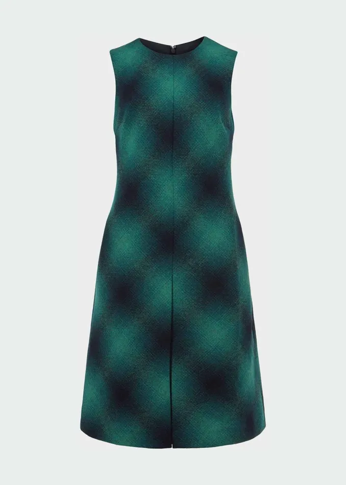 Womens Mariella A Line Shift Wool Dress Green Multi Hobbs Dresses Cheap On Sale