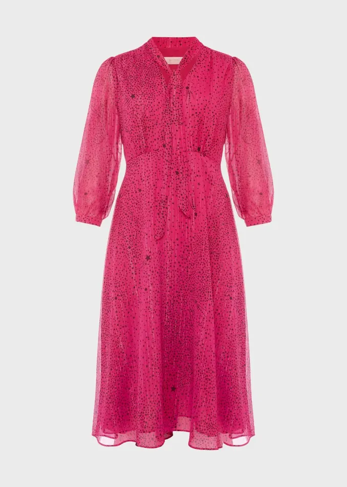 Womens Maxine Dress Pink Black Hobbs Dresses Gift 4 You