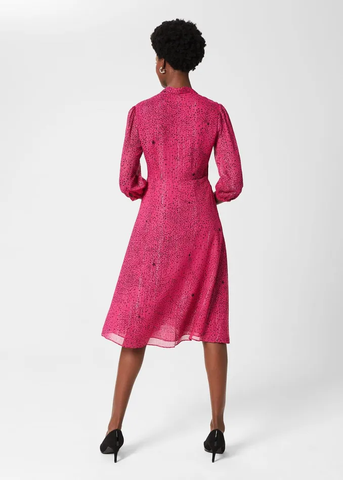 Womens Maxine Dress Pink Black Hobbs Dresses Gift 4 You