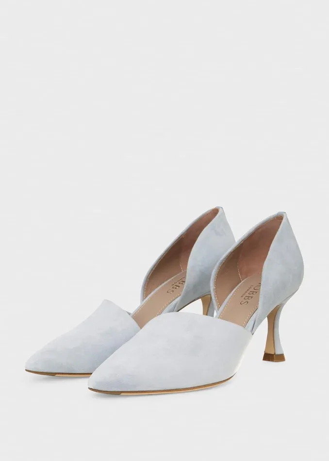 Womens Maya Suede Stiletto D8217Orsay Court Shoes Celeste Blue Hobbs Court Shoes Near Me