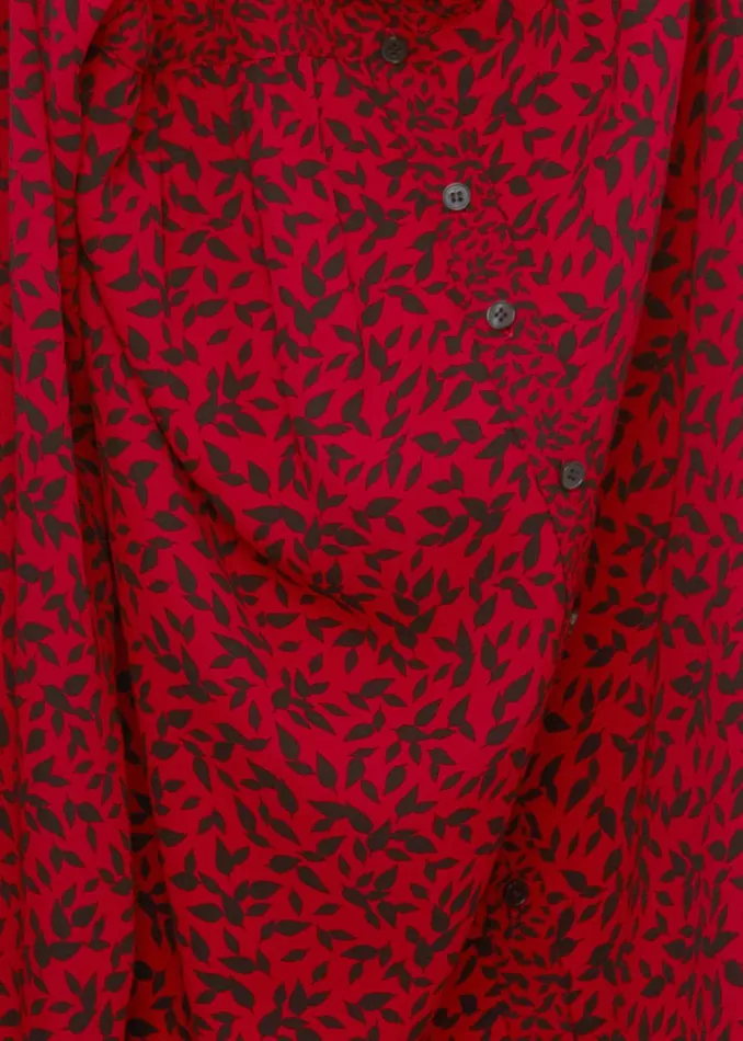 Womens Merle Printed Dress Red Black Hobbs Dresses On Sale