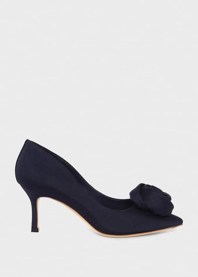 Womens Monroe Court Navy Hobbs Heels