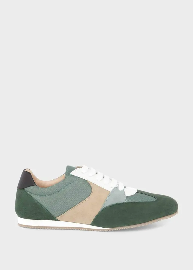 Womens Nola Suede Trainer Green Multi Hobbs Trainers On Sale