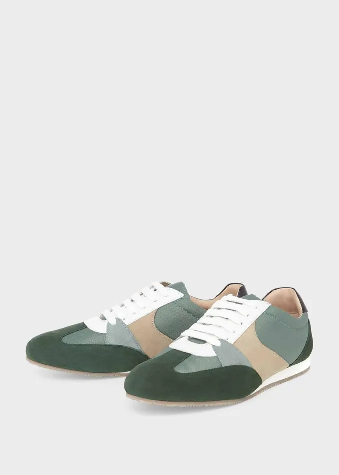 Womens Nola Suede Trainer Green Multi Hobbs Trainers On Sale