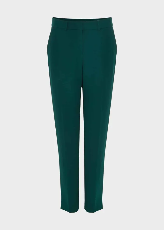 Womens Petite Adelia Trousers Leaf Green Hobbs Trousers