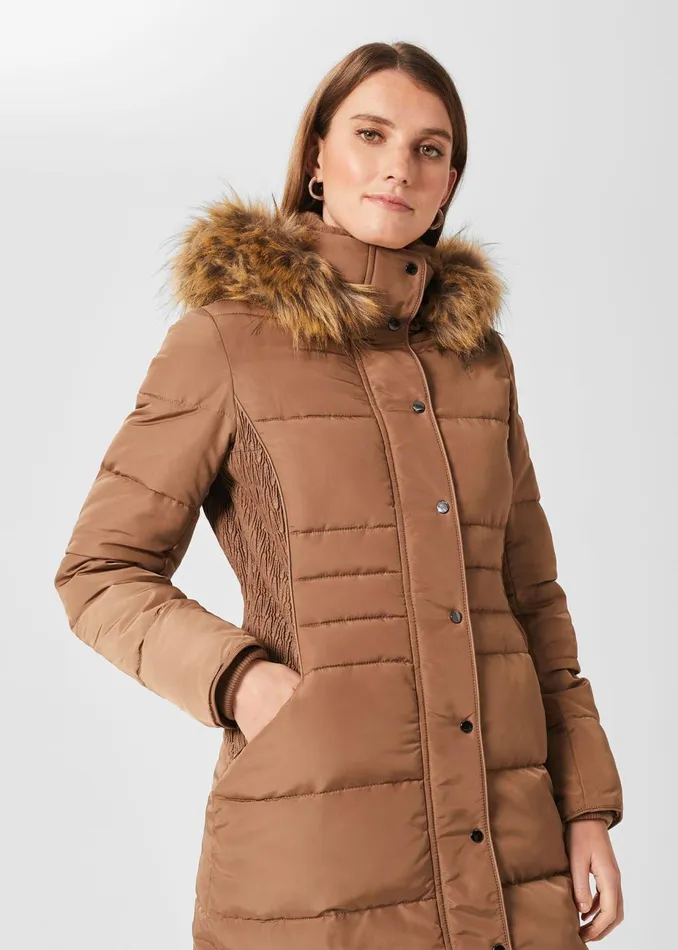 Womens Petite Dita Puffer Camel Hobbs Coats and Jackets Online