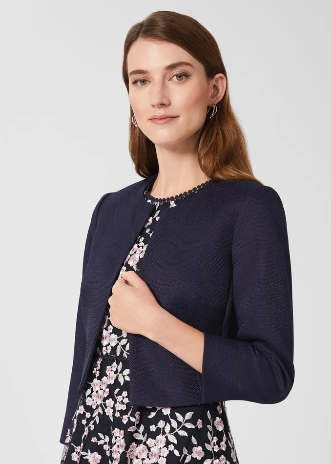 Womens Petite Elize Jacket Midnight Navy Hobbs Coats and Jackets Near Me