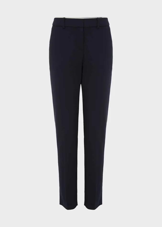 Womens Petite Quin Tapered Trouser Navy Hobbs Trousers