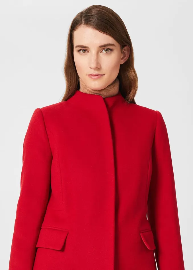 Womens Petite Rhiannon Coat Red Hobbs Coats and Jackets Near Me