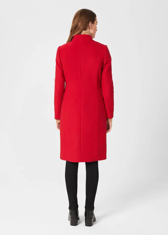 Womens Petite Rhiannon Coat Red Hobbs Coats and Jackets Near Me