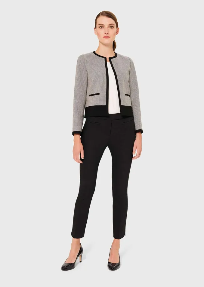 Womens Petite Sienna Houndstooth Jacket Ivory Black Hobbs Coats and Jackets Cheap On Sale Womens Petite Sienna Houndstooth Jacket Ivory Black Hobbs Coats and Jackets Cheap On Sale