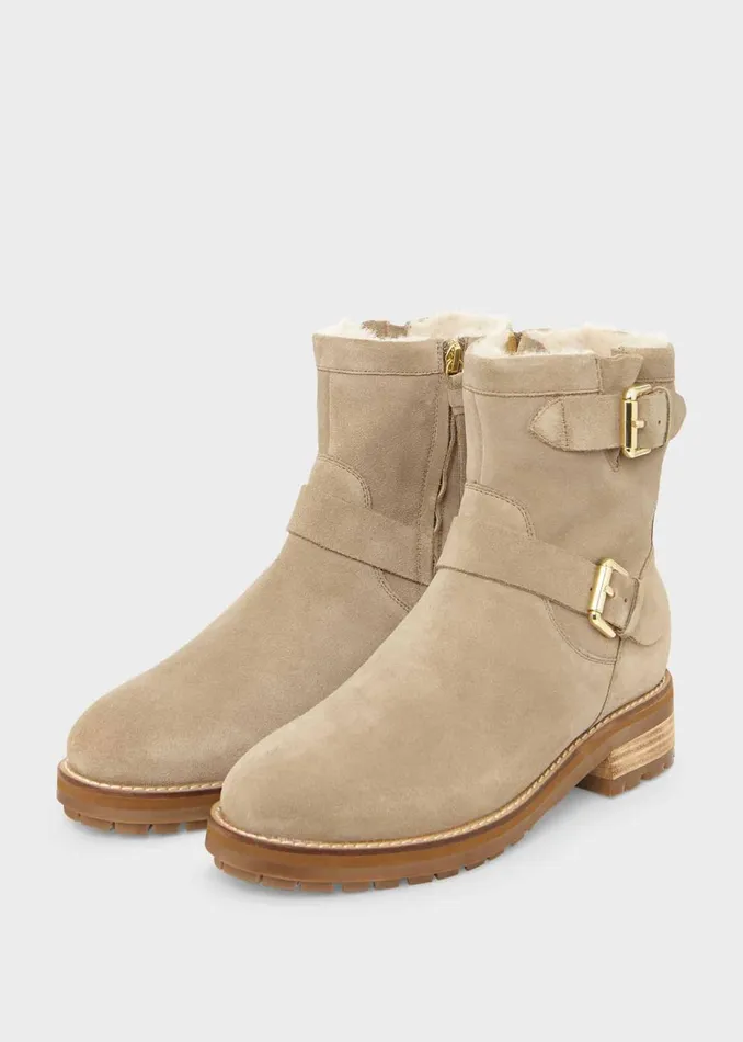 Womens Philippa Suede Ankle Boots Warm Camel Hobbs Ankle Boots Online