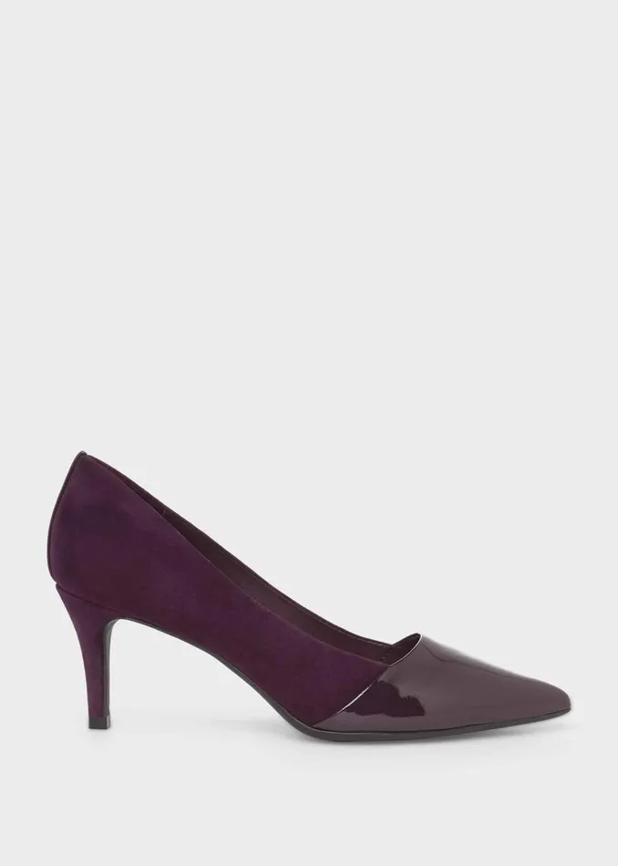 Womens Rowan Suede Court Shoes Purple Plum Hobbs Court Shoes Cheap On Sale