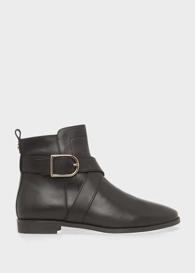 Womens Ruthie Leather Ankle Boots Black Hobbs Ankle Boots Near Me
