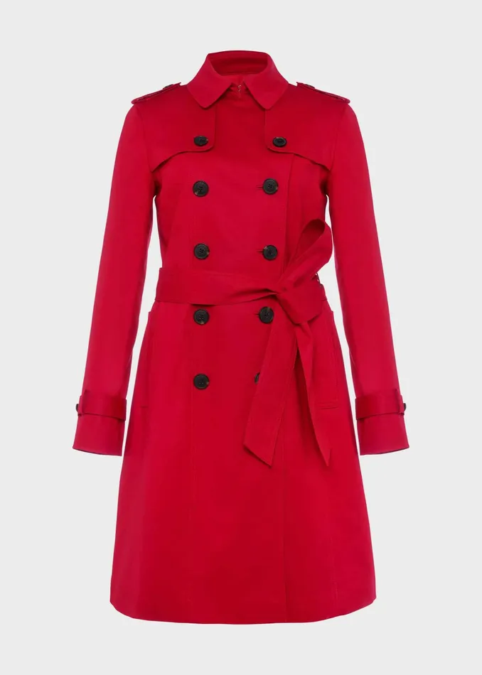 Womens Saskia Water Resistant Trench Coat Red Hobbs Coats and Jackets Online
