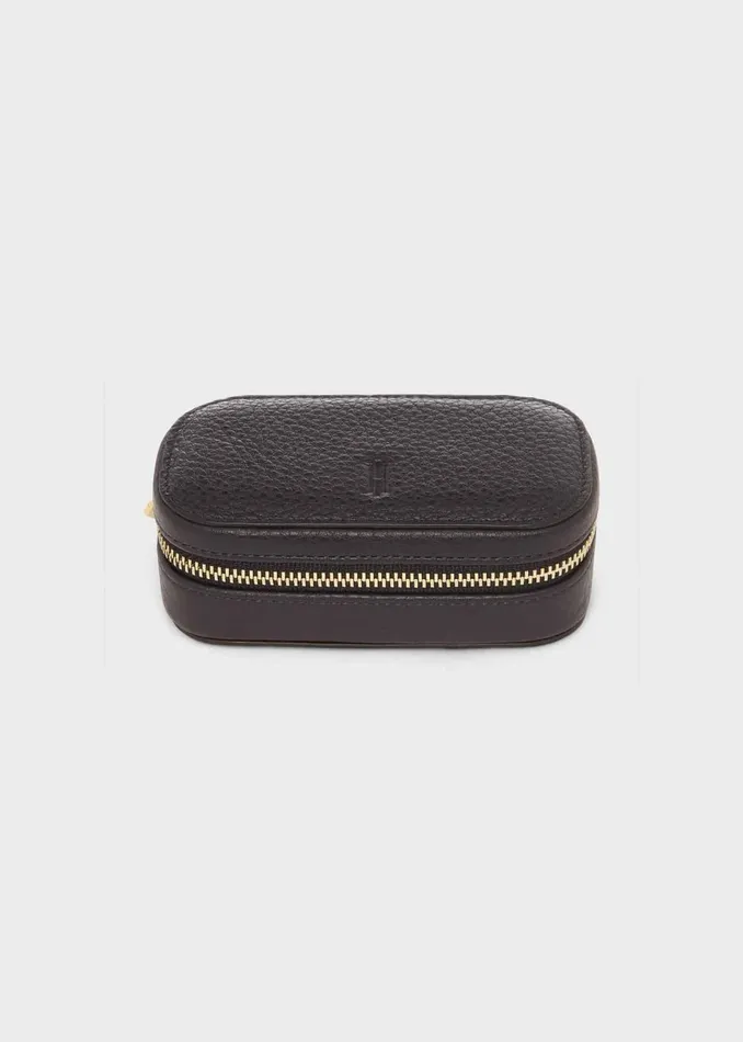 Womens Shetland Leather Jewellery Box Navy Hobbs Jewellery