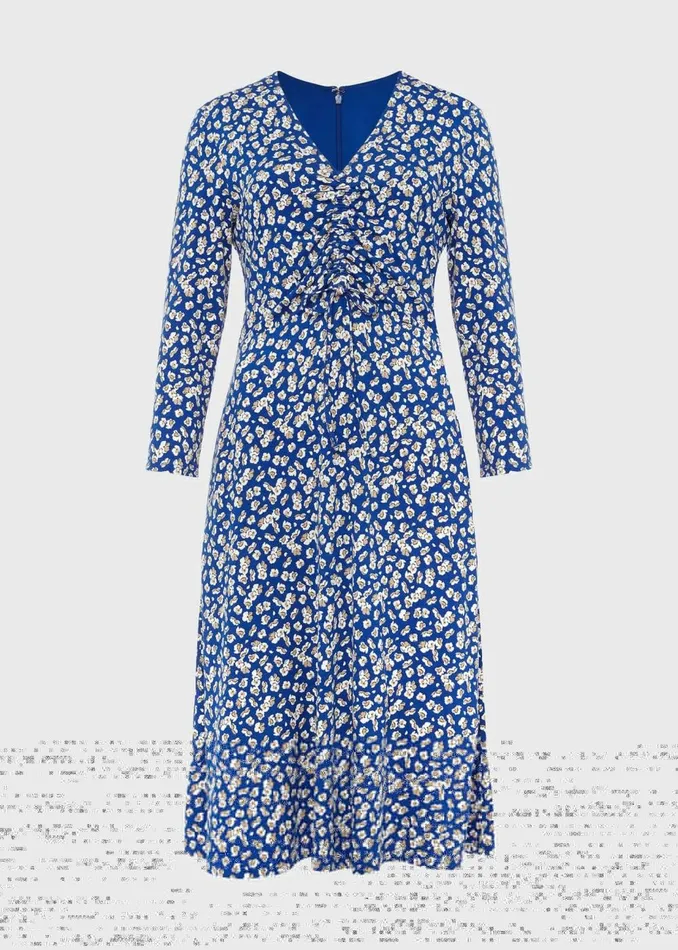 Womens Simmy Floral Jersey Dress Blue Multi Hobbs Dresses Near Me