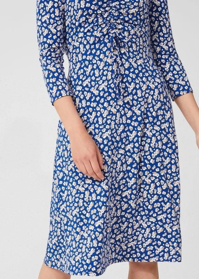 Womens Simmy Floral Jersey Dress Blue Multi Hobbs Dresses Near Me