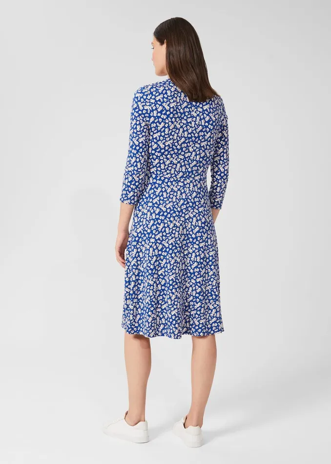 Womens Simmy Floral Jersey Dress Blue Multi Hobbs Dresses Near Me
