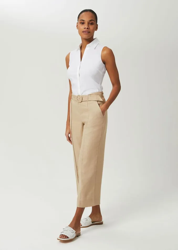 Womens Sleeveless Vic Shirt White Hobbs Tops Near Me